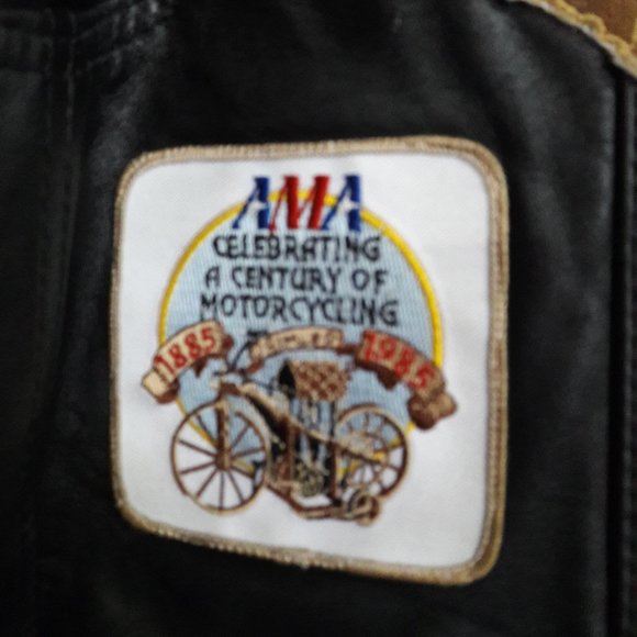 All American Rider Leather Motorcycle Vest XXL - Picture 5 of 8